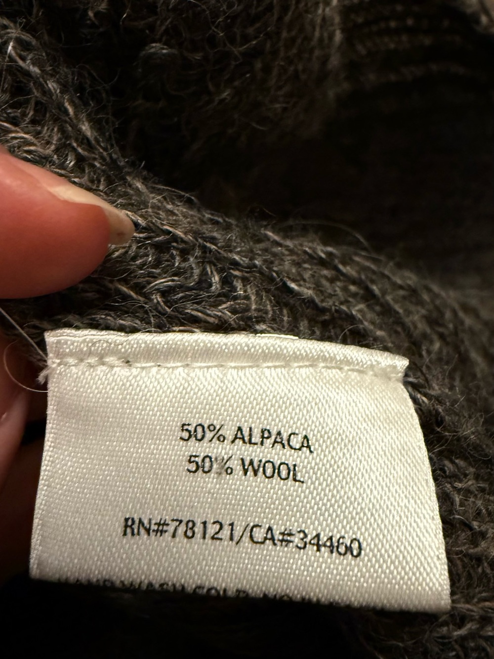 Eileen Fisher Alpaca Wool Blend Knit Cardigan Sweater Gray Lagenlook Size Small - Picture 5 of 5